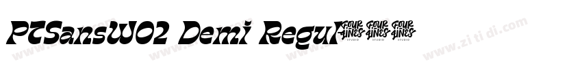 PTSansW02 Demi Regul字体转换
